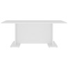 Table basse blanc 103,5x60x40 cm bois d'ingénierie 