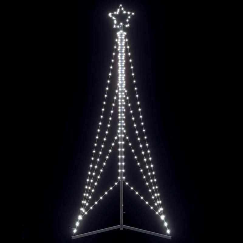Sapin de Noël à LED 483 LED blanc froid 240 cm 