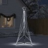 Sapin de Noël à LED 483 LED blanc froid 240 cm 
