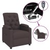 Fauteuil inclinable électrique Marron foncé Tissu 