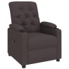 Fauteuil inclinable électrique Marron foncé Tissu 