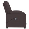 Fauteuil inclinable électrique Marron foncé Tissu 