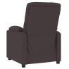 Fauteuil inclinable électrique Marron foncé Tissu 