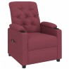 Fauteuil inclinable électrique Rouge bordeaux Tissu 