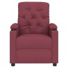 Fauteuil inclinable électrique Rouge bordeaux Tissu 
