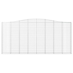 Panier de gabions arqué 400x30x180/200 cm Fer galvanisé 