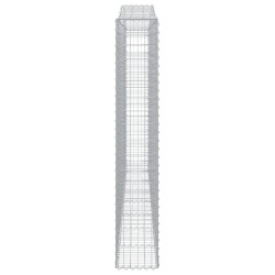 Panier de gabions arqué 400x30x180/200 cm Fer galvanisé 