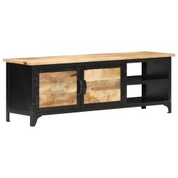 Meuble TV 120x30x40 cm Bois massif de manguier 