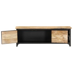 Meuble TV 120x30x40 cm Bois massif de manguier 