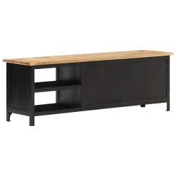Meuble TV 120x30x40 cm Bois massif de manguier 