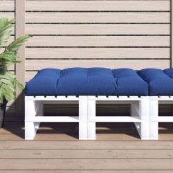 Coussin de palette bleu royal 120x80x12 cm tissu 
