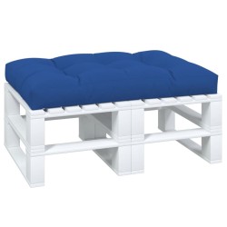 Coussin de palette bleu royal 120x80x12 cm tissu 