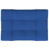 Coussin de palette bleu royal 120x80x12 cm tissu 