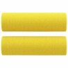 Canapé 3 places avec oreillers jaune clair 180 cm tissu 