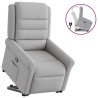 Fauteuil inclinable gris nuage tissu 