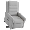 Fauteuil inclinable gris nuage tissu 