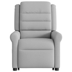 Fauteuil inclinable gris nuage tissu 