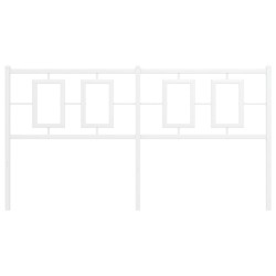 Tête de lit métal blanc 150 cm 