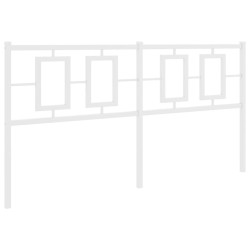 Tête de lit métal blanc 150 cm 