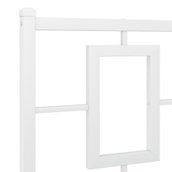 Tête de lit métal blanc 150 cm 