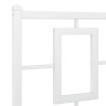 Tête de lit métal blanc 150 cm 