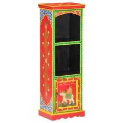 Buffet peint à la main 40x30x120 cm Bois de manguier solide 