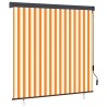 Store roulant d'extérieur 170x250 cm Blanc et orange 