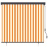 Store roulant d'extérieur 170x250 cm Blanc et orange 