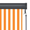Store roulant d'extérieur 170x250 cm Blanc et orange 