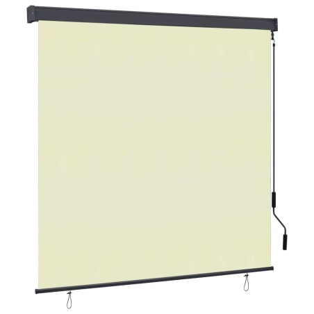 Store roulant d'extérieur 170 x 250 cm Crème 