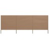 Paravent 3 panneaux Tissu 400 x 120 cm Taupe 