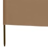 Paravent 3 panneaux Tissu 400 x 120 cm Taupe 