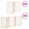 Barrière pour chien porte pliable 15 panneaux bois de peuplier 