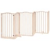 Barrière pour chien porte pliable 15 panneaux bois de peuplier 