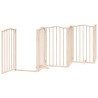 Barrière pour chien porte pliable 15 panneaux bois de peuplier 