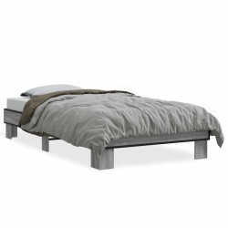 Cadre de lit sans matelas sonoma gris 100x200 cm 