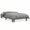 Cadre de lit sans matelas sonoma gris 100x200 cm 