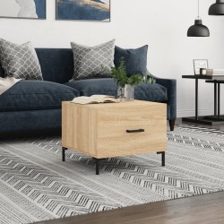 Table basse Chêne sonoma 50x50x40 cm Bois d'ingénierie 