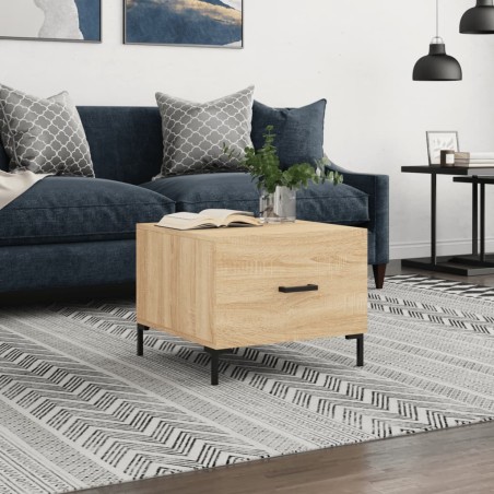 Table basse Chêne sonoma 50x50x40 cm Bois d'ingénierie 