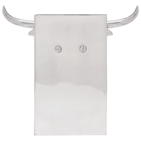 Serre-livres2 pcs Argent 17x15x27 cm Aluminium Bull 