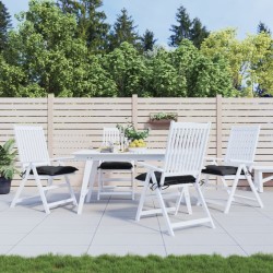 Coussins de chaise lot de 4 noir 50x50x7 cm tissu oxford 