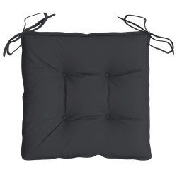 Coussins de chaise lot de 4 noir 50x50x7 cm tissu oxford 
