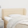 Tête de lit avec oreilles Crème 93x23x78/88 cm Tissu 