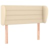 Tête de lit avec oreilles Crème 93x23x78/88 cm Tissu 