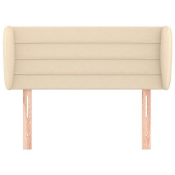 Tête de lit avec oreilles Crème 93x23x78/88 cm Tissu 