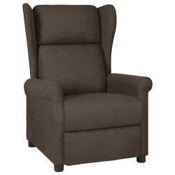 Fauteuil inclinable Marron foncé Tissu 