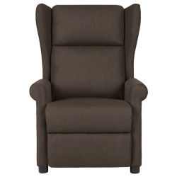 Fauteuil inclinable Marron foncé Tissu 