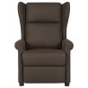 Fauteuil inclinable Marron foncé Tissu 