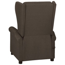 Fauteuil inclinable Marron foncé Tissu 
