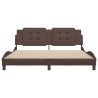 Cadre de lit sans matelas marron 180x200 cm similicuir 